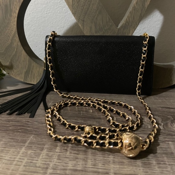 ⚜️🖤 Chanel Wallet Chain Pearl Crush Style Adjustable Crossbody Chain - Picture 6 of 15